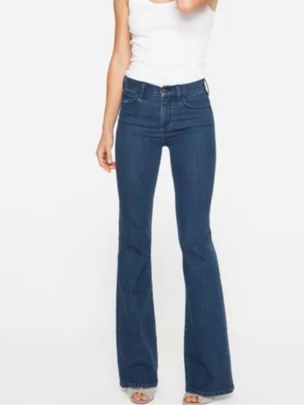 Johnny Was Denim Jeans The Flare Mid Rise Blue Size 30